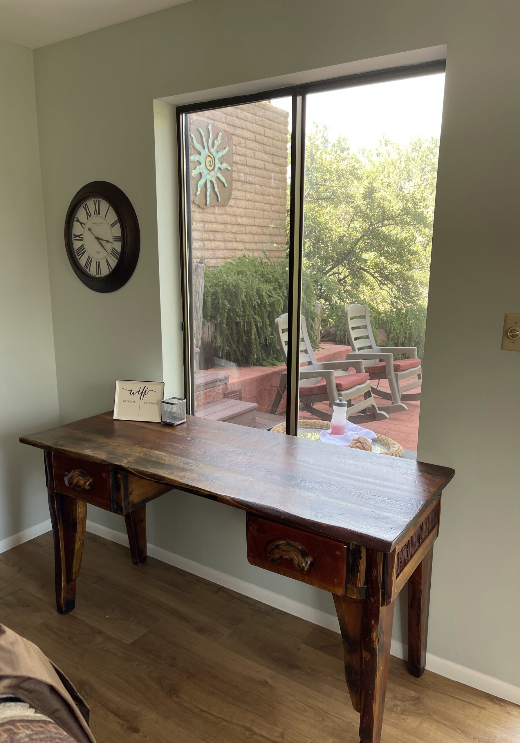 Desk in family room