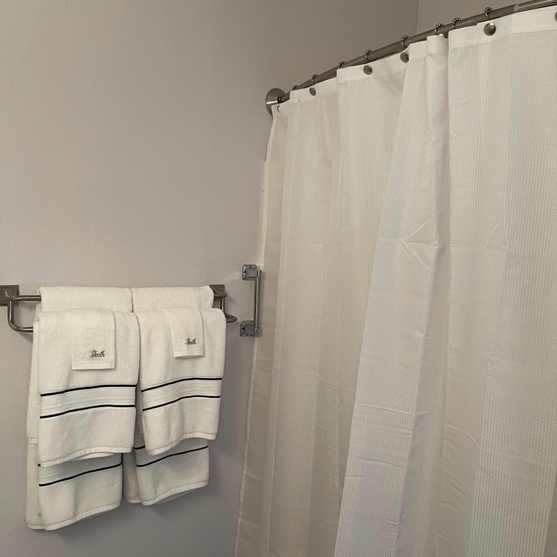 New shower area